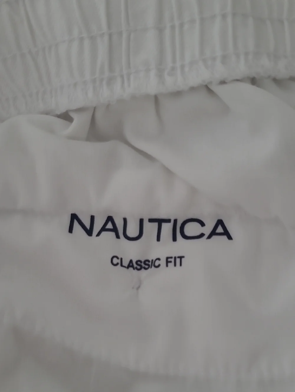 Nautica Men's Bright White Linen Blend Pants